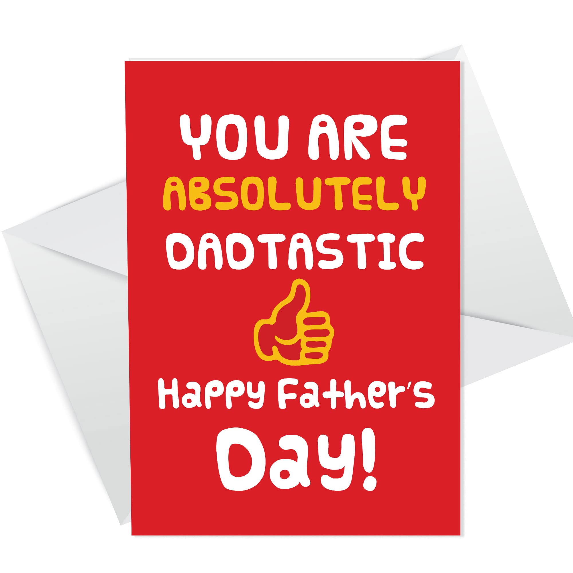 RED OCEAN Happy Fathers Day Dad Novelty Fathers Day Card For Dad Card From Daughter Son