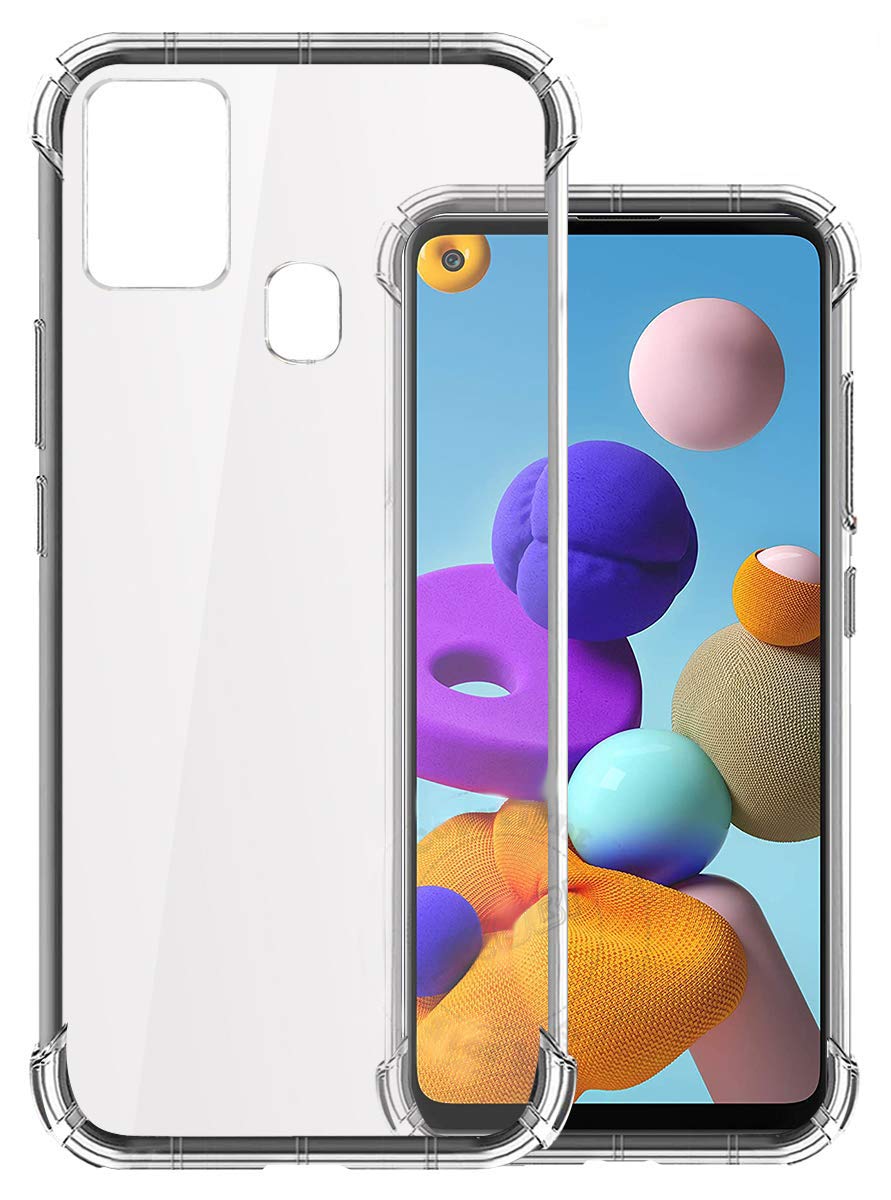 samsung galaxy a21s soft silicone shockproof Bumper Case case back cover in transparent[air cushion technology]-for samsung a21s (B08G549T27) Amazon Price History, Amazon Price Tracker