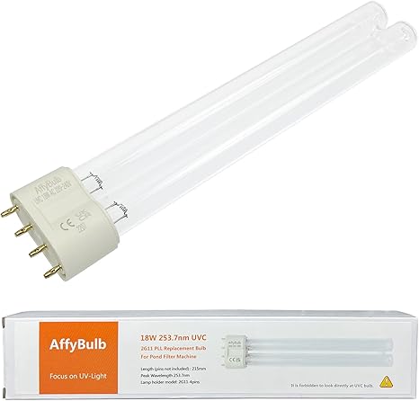 Image AffyBulb 18W 2G11 PLL Replacement UV Bulb,for Pond UVC Filters Machine or Clarifiers Image AffyBulb 18W 2G11 PLL Replacement UV Bulb,for Pond UVC Filters Machine or Clarifiers