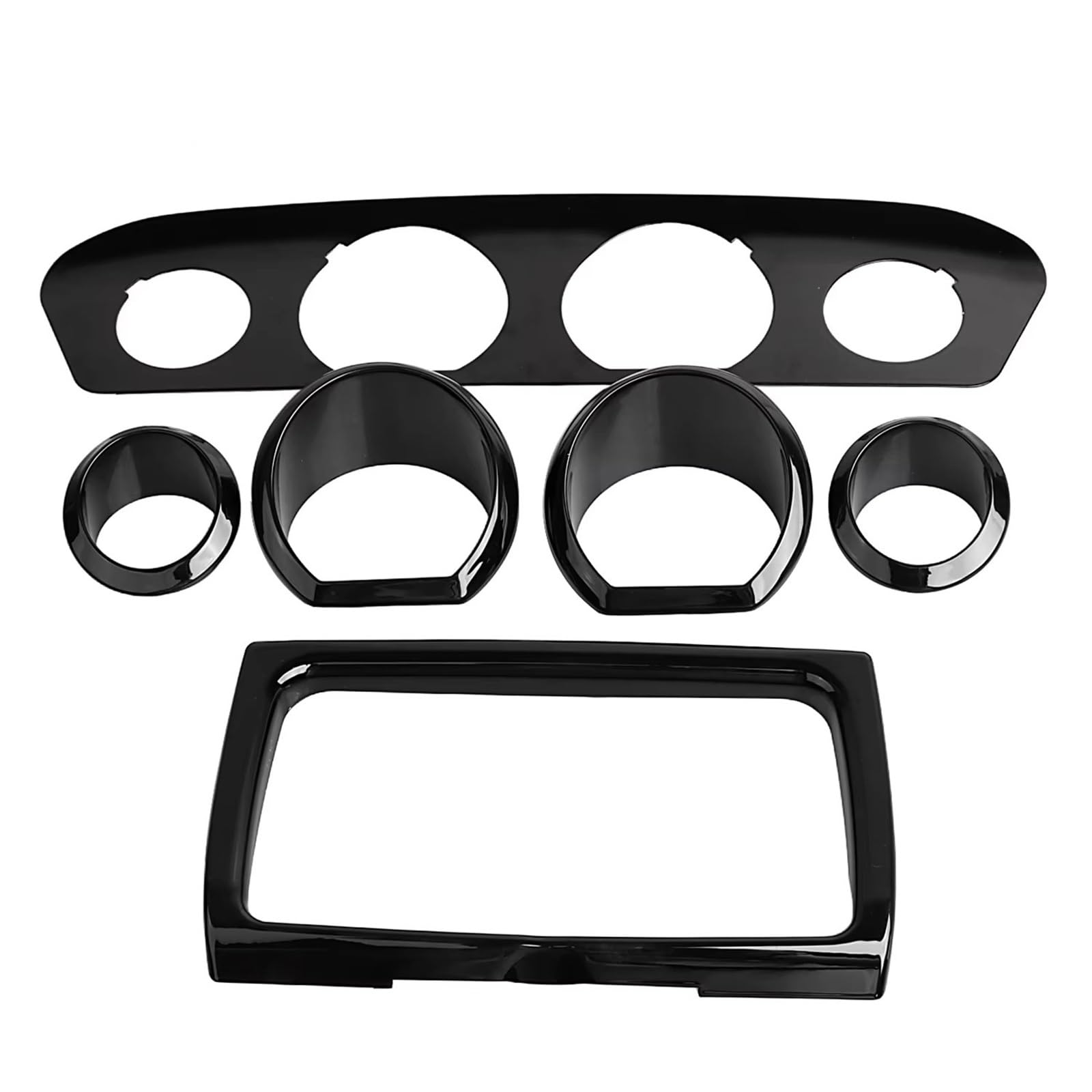 Marco Instrumento Para Touring For Street For Glide FLHX Special FLHXS CVO FLHXSE 2014-2023 Bisel De Calibre Carenado Interior Negro