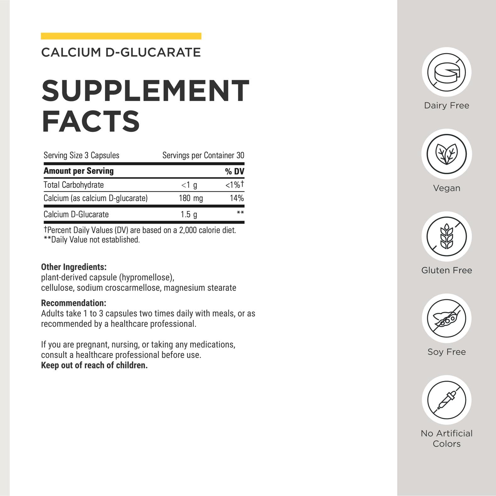 Integrative Therapeutics Calcium D-Glucarate, 90 Capsules — Amazon image 3