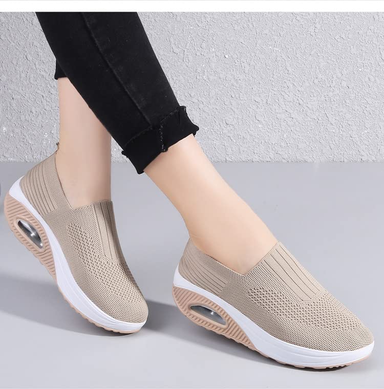 Mocasines Deportivos De Malla Para Mujer - Sin Cordones, Cómodos, Transpirables, Diseño De Animales