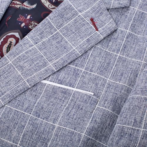 PJ PAUL JONES Mens Casual Sport Coats Two Buttons Lightweight Business Sport Blazer - Image 3
