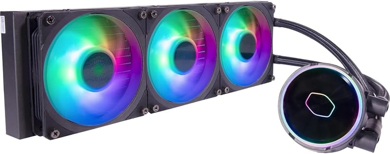 MasterLiquid PL360 Flux Enfriador líquido para CPU AIO de circuito cerrado, bomba de circuito dual ARGB Gen2, radiador de 360 mm, ventiladores PL-Flux 120 PWM, AMD Ryzen AM5/AM4, Intel LGA1700/1200 (MLY-D36M-A23PZ-R1) | Bomba de circuito dual ARGB Gen2, radiador de 360 mm, ventiladores PL-Flux 120 PWM, AMD Ryzen AM5/AM4, Intel LGA1700/1200 (MLY-D36M-A23PZ-R1)