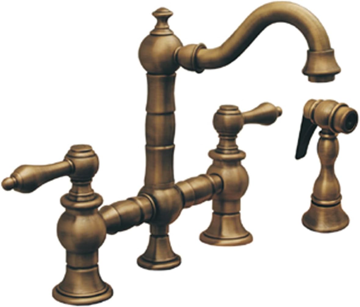 Whitehaus WHKBTLV39206MABRZ Vintage Iii 6 3/16Inch Bar Bridge Faucet