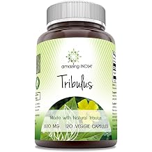 Amazing India Tribulus Supplement | 630 Mg per Serving | 120 Veggie Capsules | Non-GMO | Gluten-Free | Made in USA