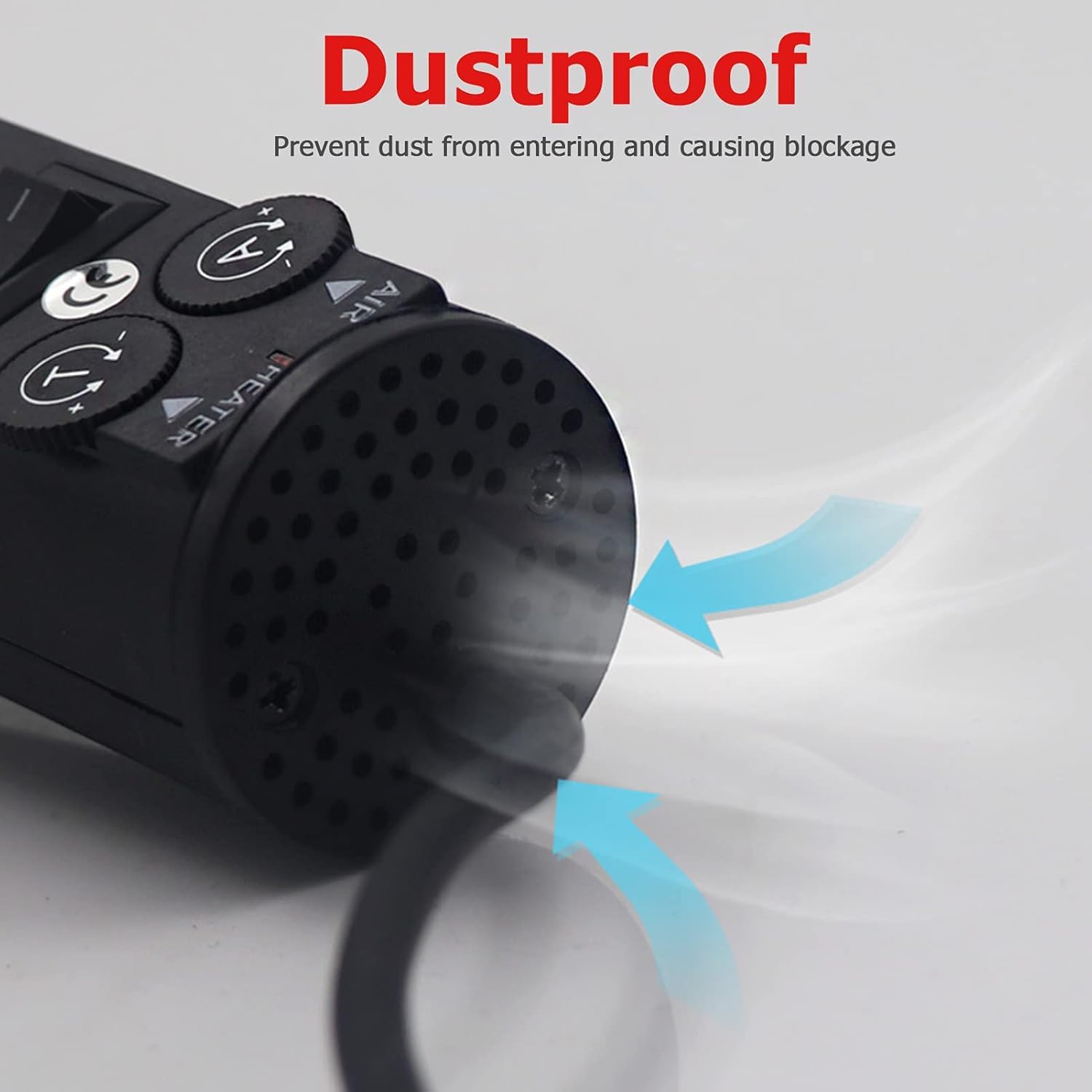 DEWIN Heteluchtpistool, heteluchtlasapparaat 220V 450W LCD