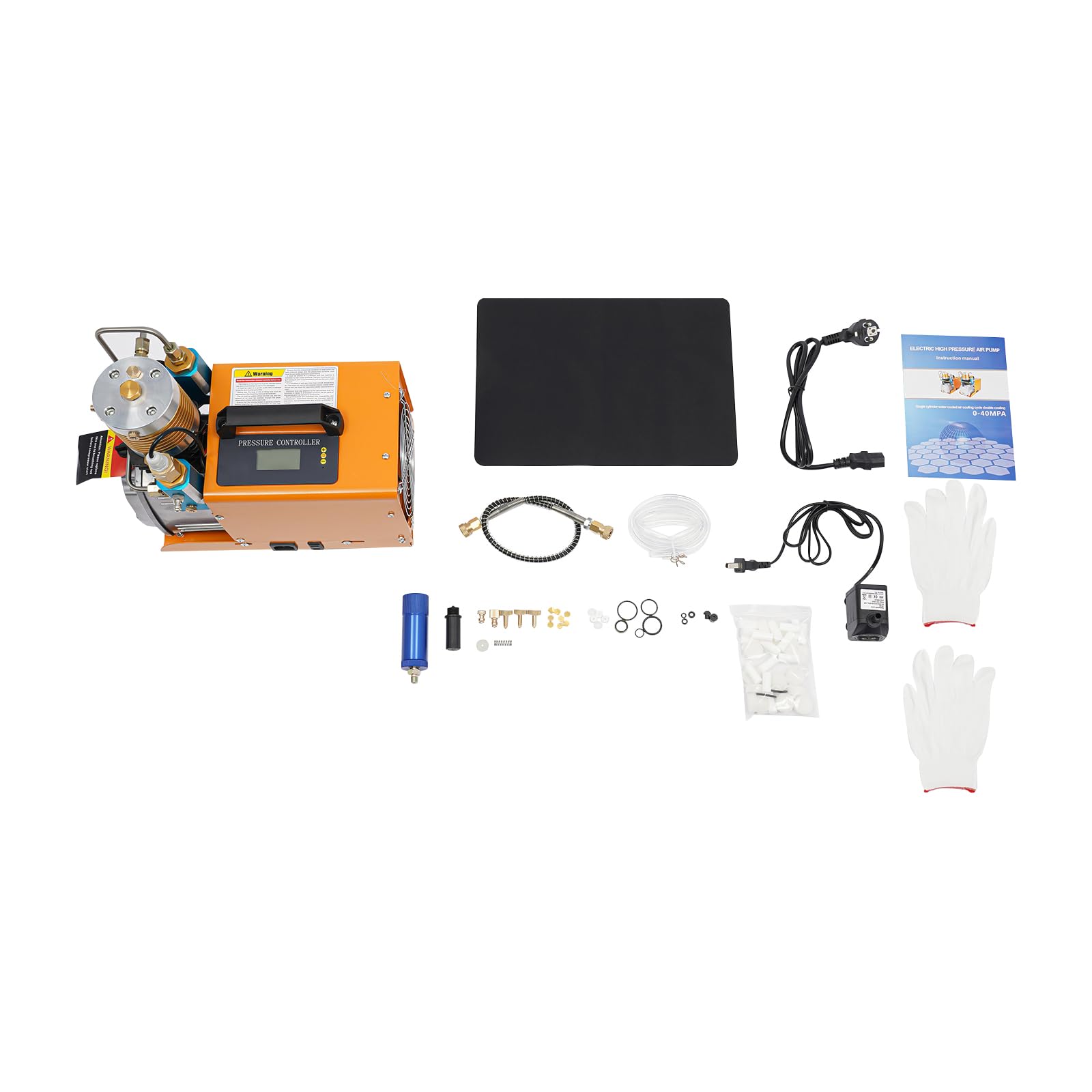 Compresseur d'air portable PCP - 300 bar - Pression réglable - Compresseur d'air haute pression - Arrêt automatique - Pompe à air électrique - 1800 W