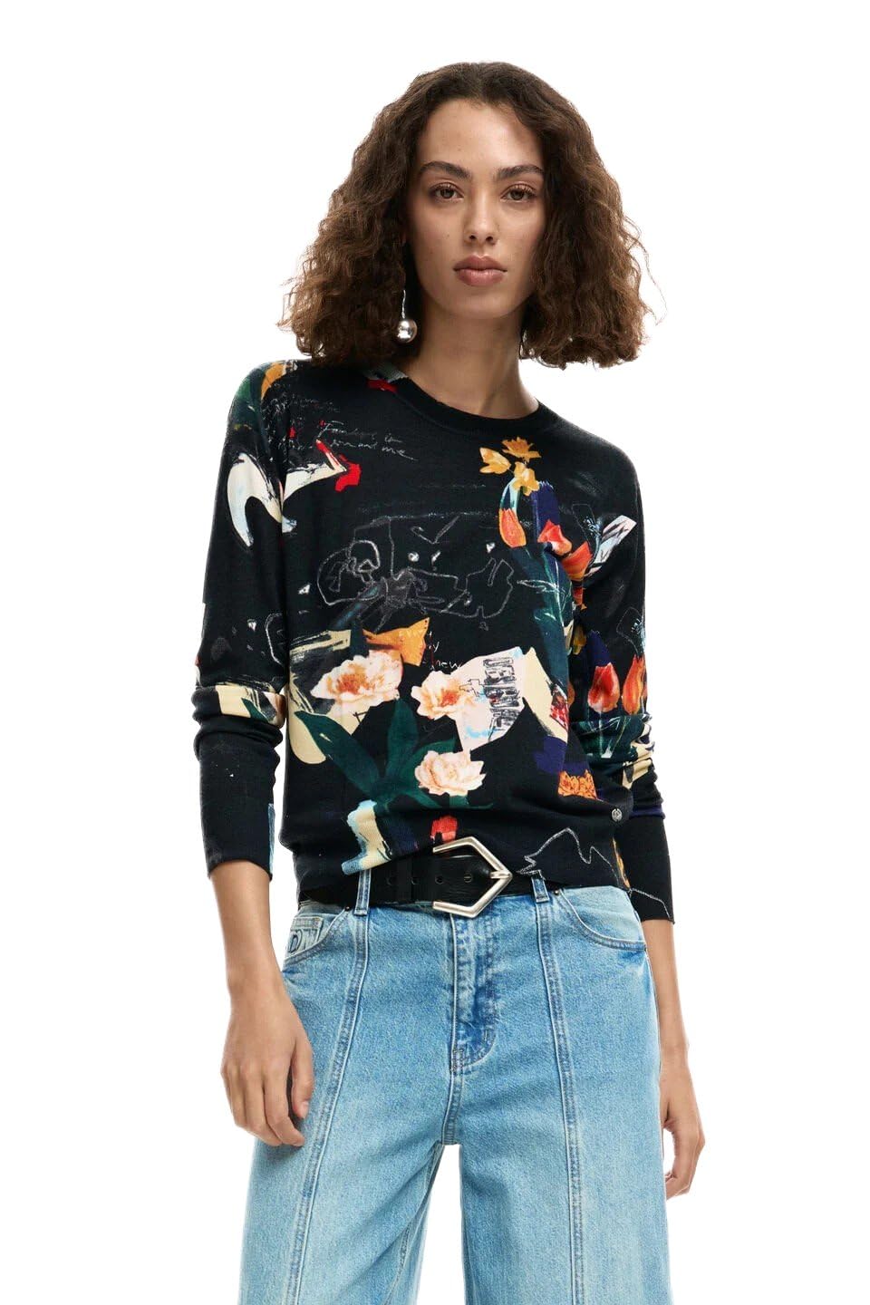 Desigual Damenpullover, Schwarz, Größe XL