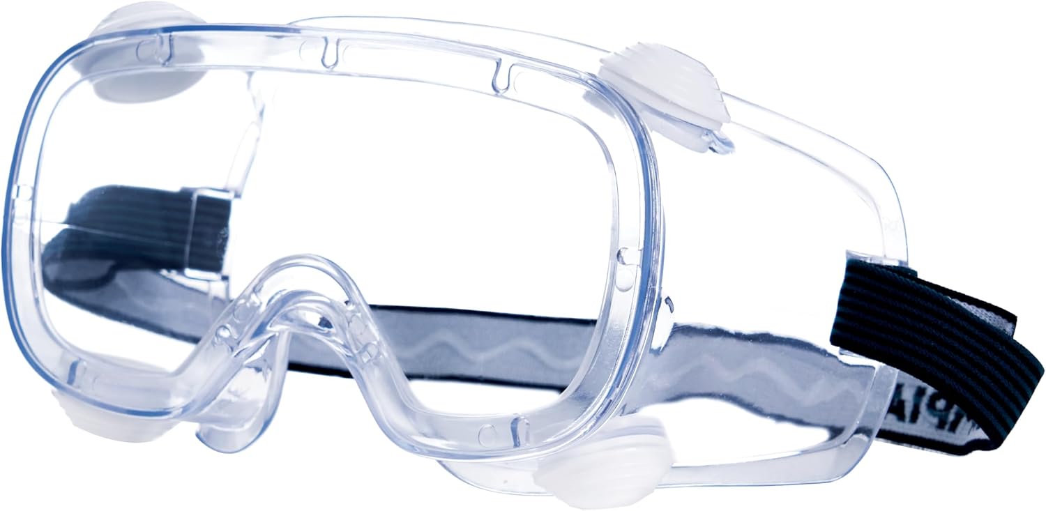 NORTHSKY Safety Glasses Over Eyeglasses Anti Fog, Z87 Safety Goggles Over Glasses, Adjustable Strap UV and Impact Resistant