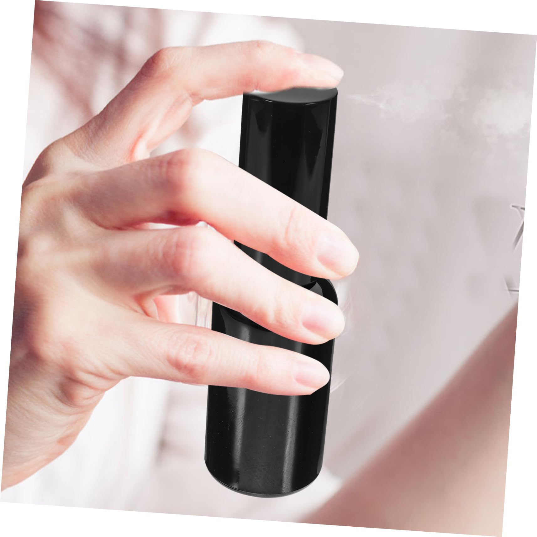 FRCOLOR Nachfüllbare Parfüm Sprühflasche 30ml aus Glas, Schwarz, 12 Stück | Airtightes Design, Einfache Dosierung, für Kosmetik und Öl, Kompakte Ausführung