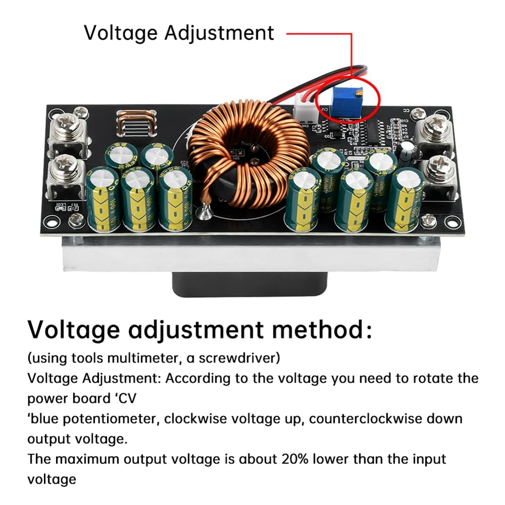 Einstellbares Step-Down-Netzmodul 1200W DC-DC -Konverter DC15V-90V auf DC2.5V-72V 30A/50A Konstantspannung