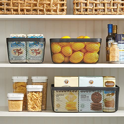 MDesign Set da 2 porta oggetti quadrato in filo