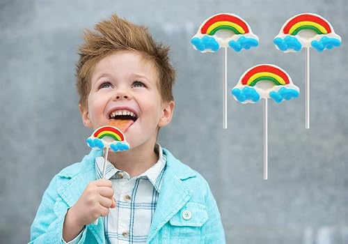 Miniatura 8 de Fruidles Caramelos con forma de arco iris, ideales para rellenos de bolsas de golosinas, envueltos individualmente (paquete de 12)