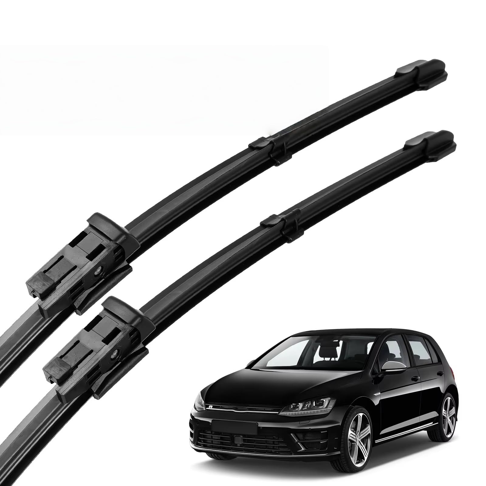Balais d'essuie-glace avant anti-trace pour VW Golf 7 balayage silencieux en caoutchouc résistant