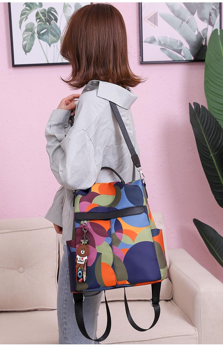 Pagwin 2023 New Printed National Style Oxford Small Capacity Women's Bag Generation Backpack New Printed Design (Antitheft) 3