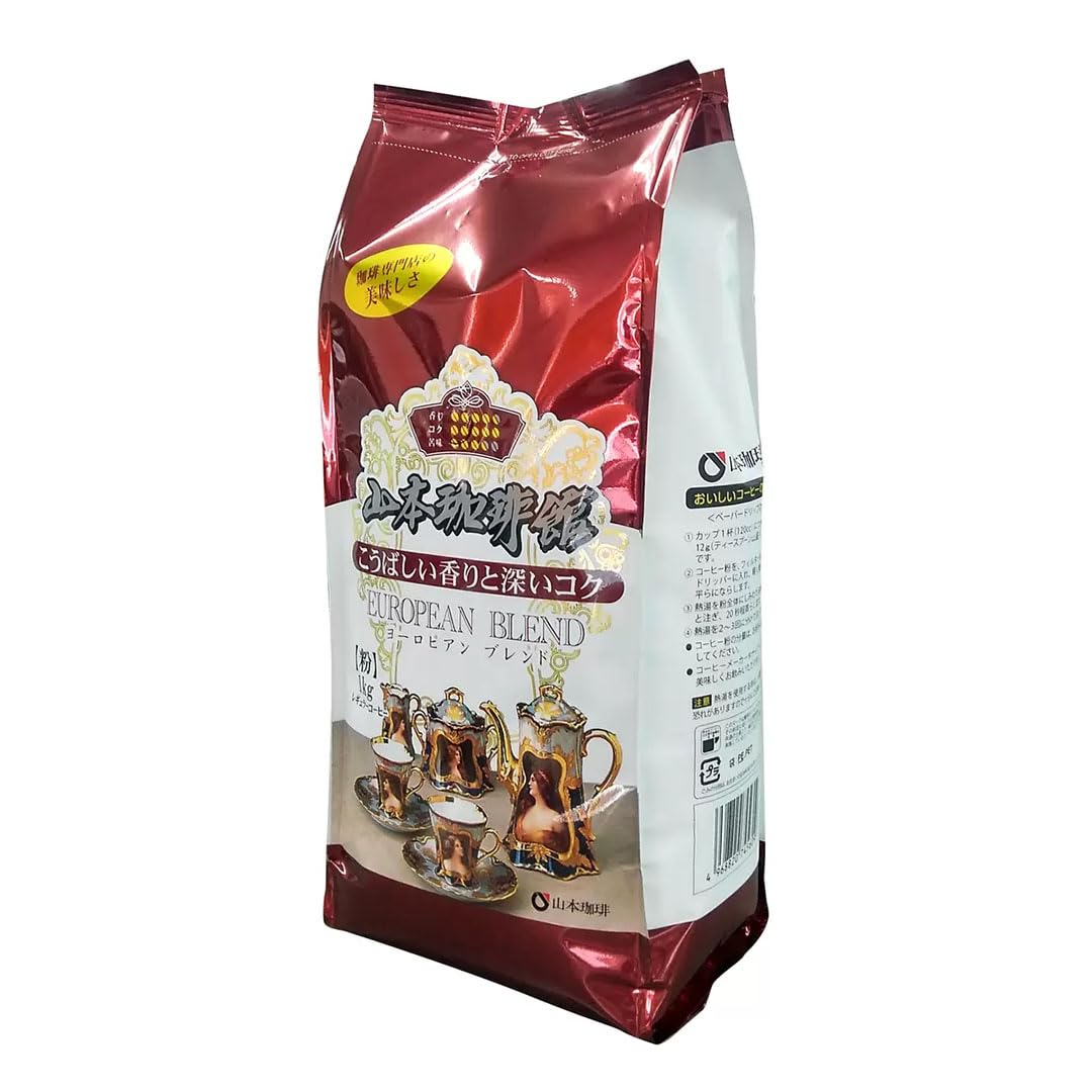 Amazon | 山本珈琲館 ヨーロピアンブレンド 粉状 1000g レギュラー
