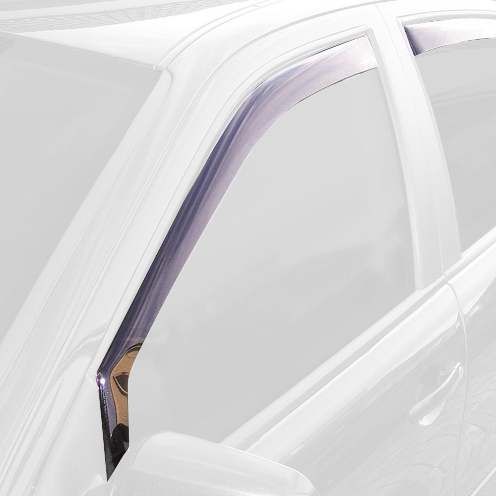 ClimAir Déflecteurs latéraux Noir compatible avec Audi A4 B9 Sedan/Avant 2015-