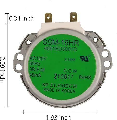 Miniatura 2 de [4681ED3001D Motor OEM Mania] 4681ED3001D Nuevo OEM Producido para LG Lavavajillas Desviador Motor Repuesto