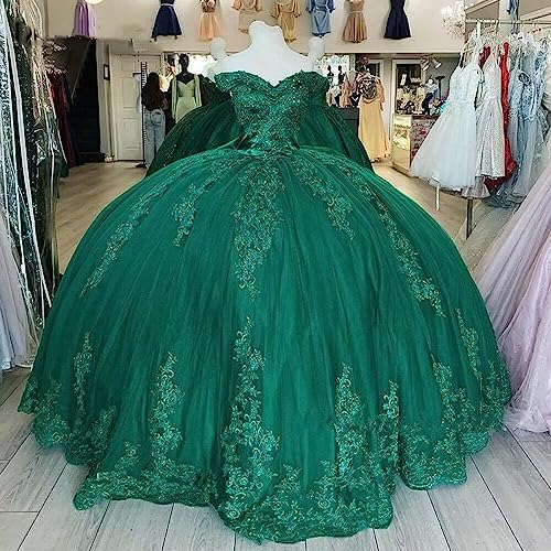 Youjiayi Princess Off Shoulder Quinceanera Dresses Puffy Lace Tulle Sweet 16 Dress with Train Big Bow Long Ball Gowns2