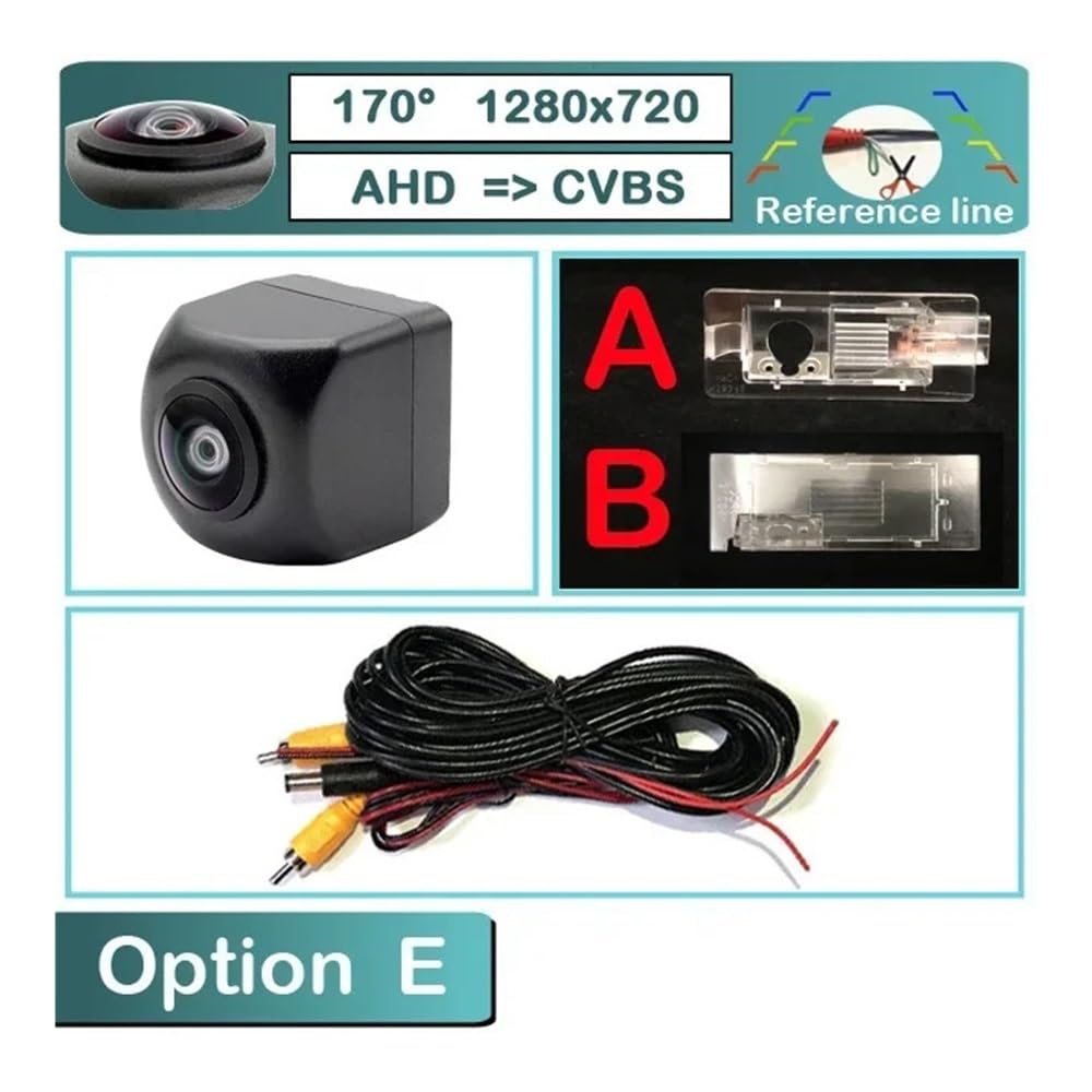 Caméra Recul Voiture Caméra de recul pour véhicule 170 1280x720P HD AHD pour Twingo 2 3 pour Euro pour Clio 4 III IV pour Kangoo II pour Express Voiture Caméra Recul