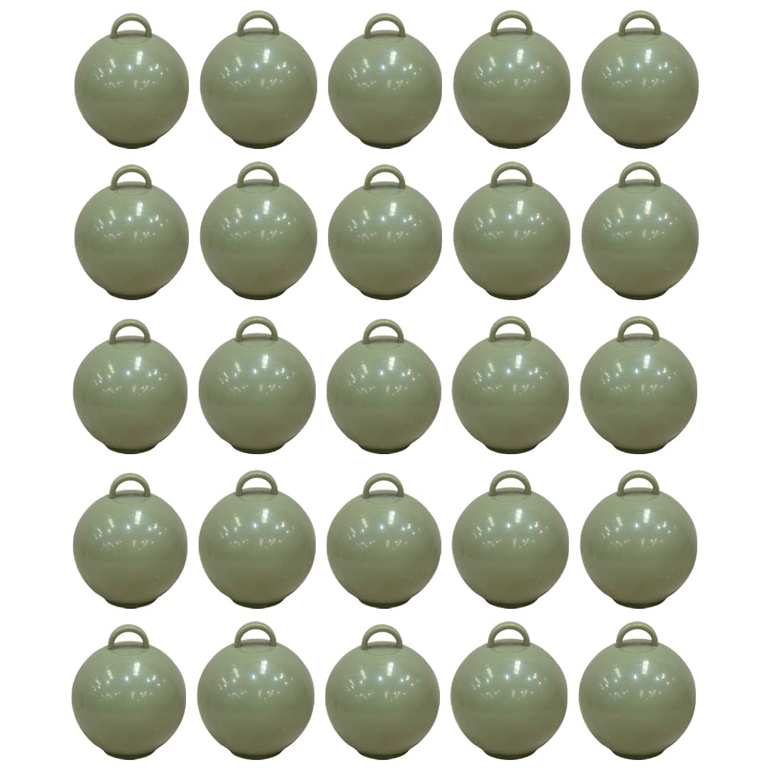 Eucalyptus Green Round Bubble Balloon Weights - Pack of 25 — image 1