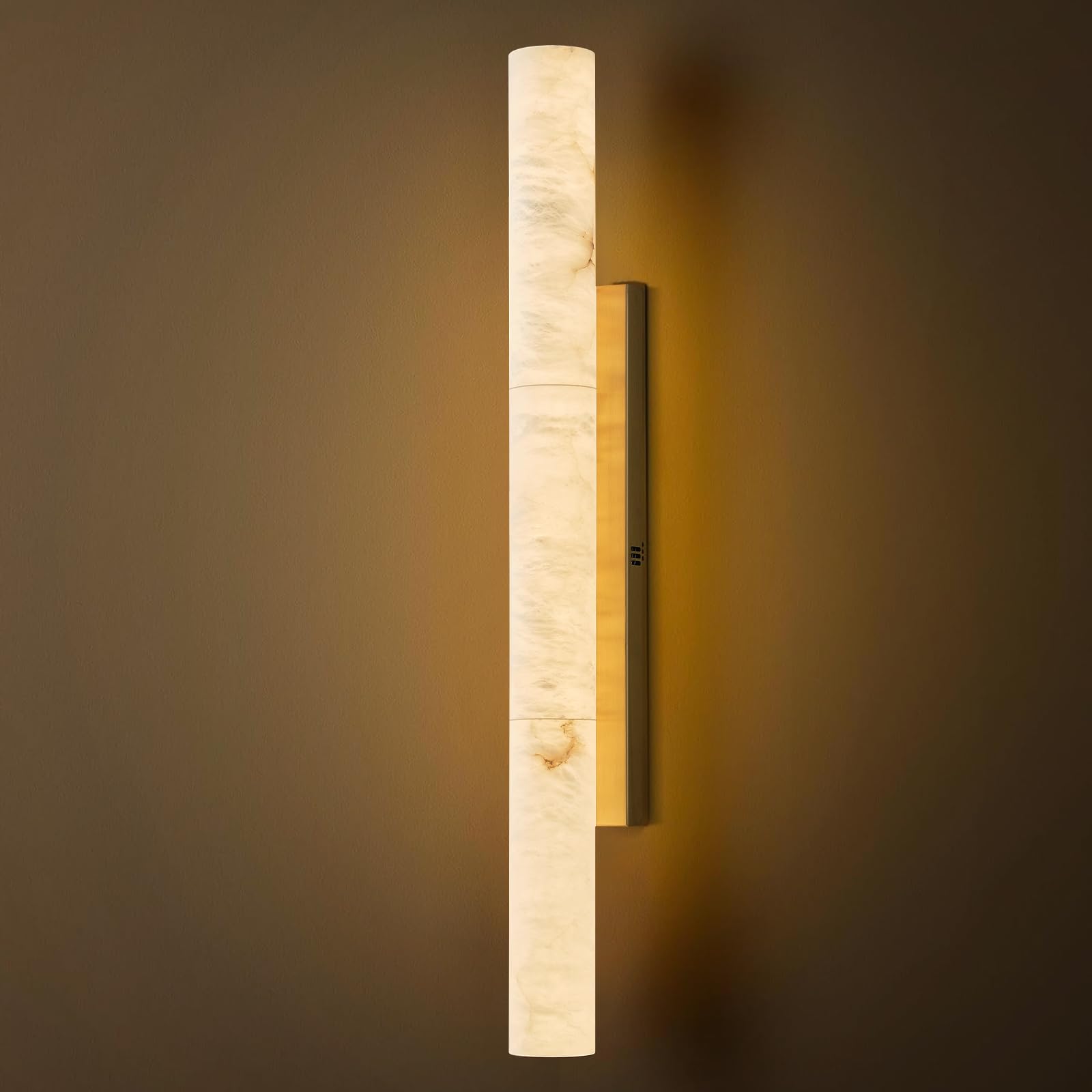 OSRoyce Natural Alabaster Wall Sconce
