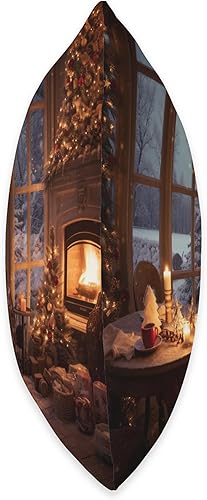 Miniatura 2 de Christmas Time Gift Ideas Cozy Christmas Time Holidays Fire Place - Almohada de 16 x 16 pulgadas, multicolor
