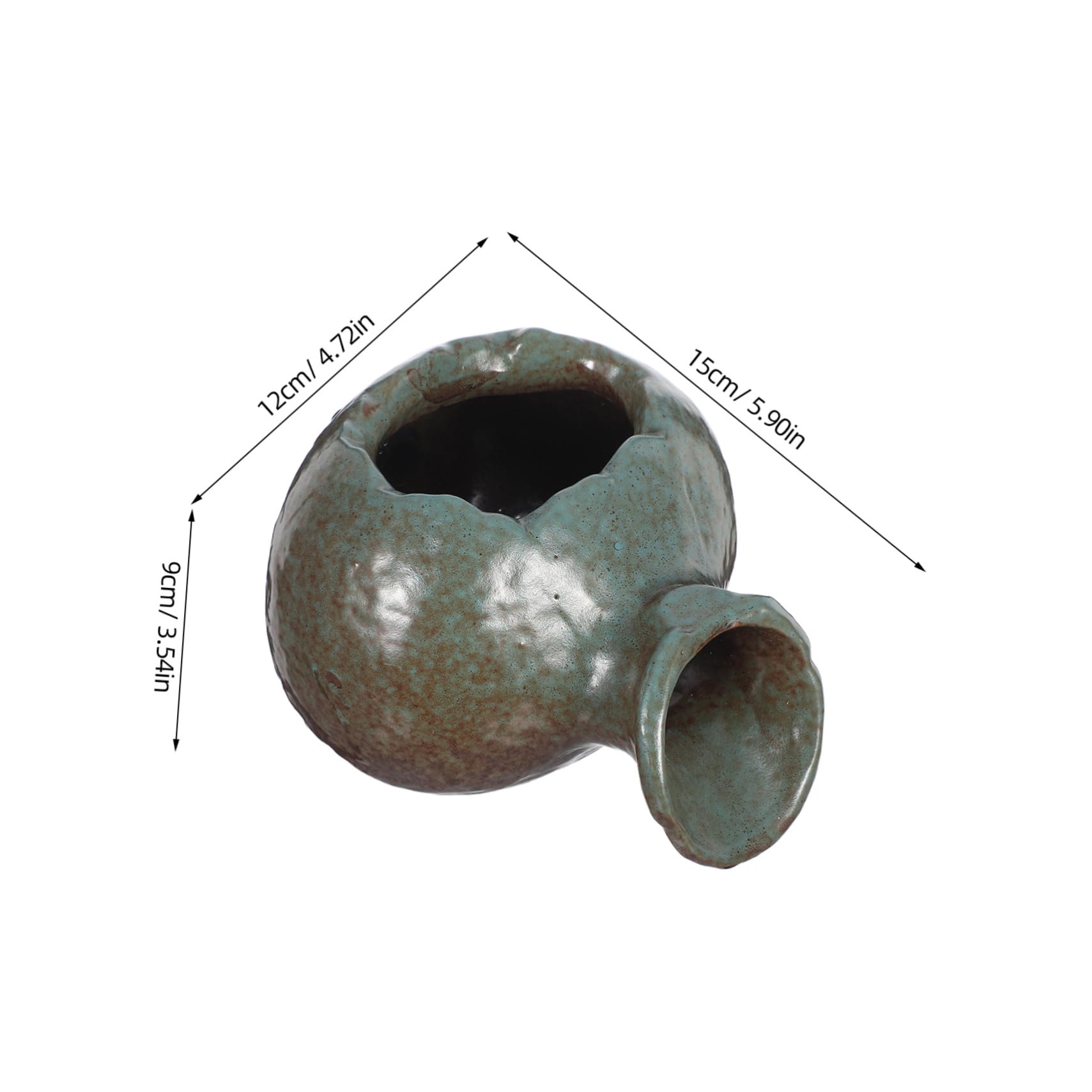 Vaso in Ceramica per Acquario Decorazione da Giardino Zen Circolazione Acqua per Vasche per Pesci Giochi d Acqua e Terrari Interni per Decorazione di Casa e Giardino