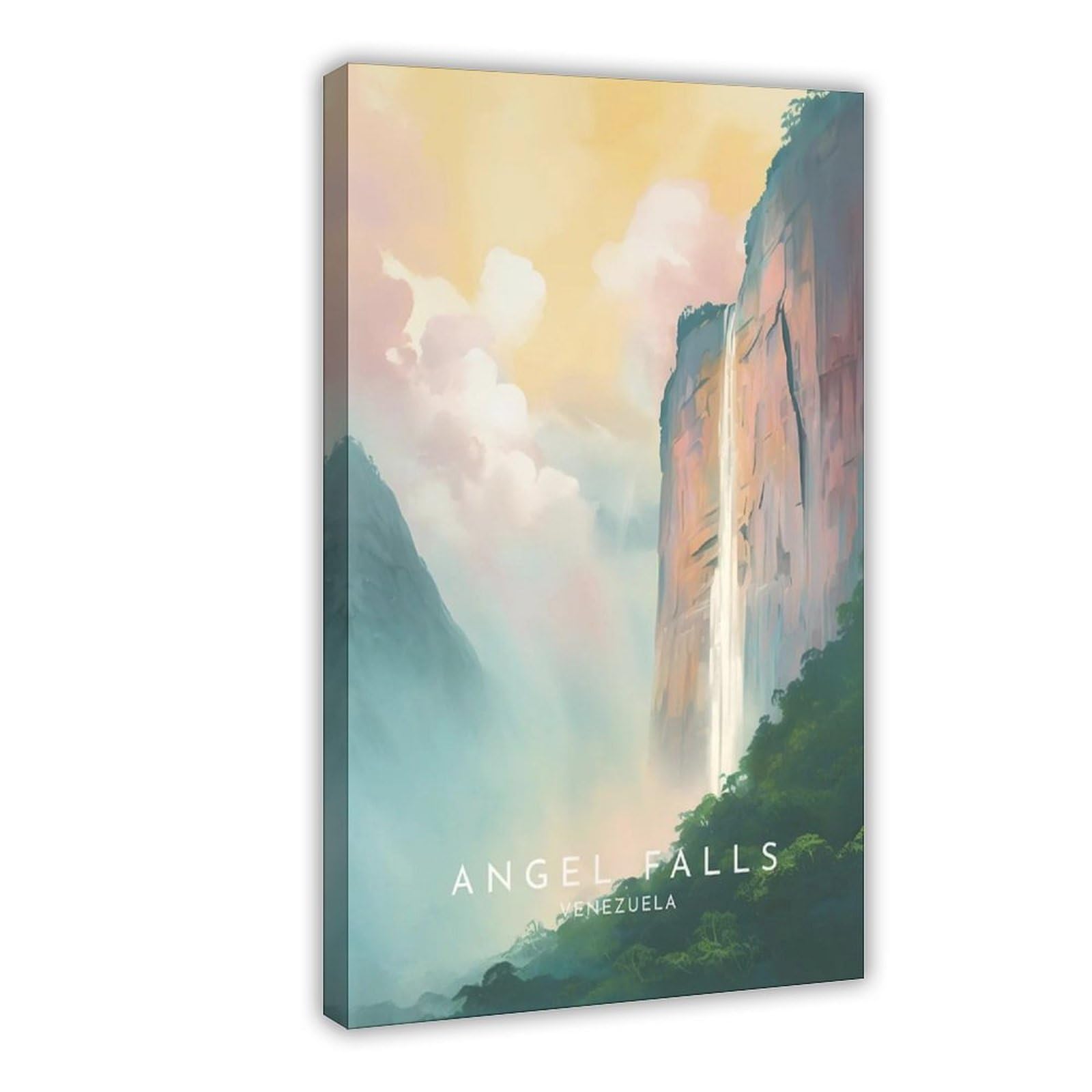 Toile chutes d'ange du venezuela grand format pour mur vide - 8