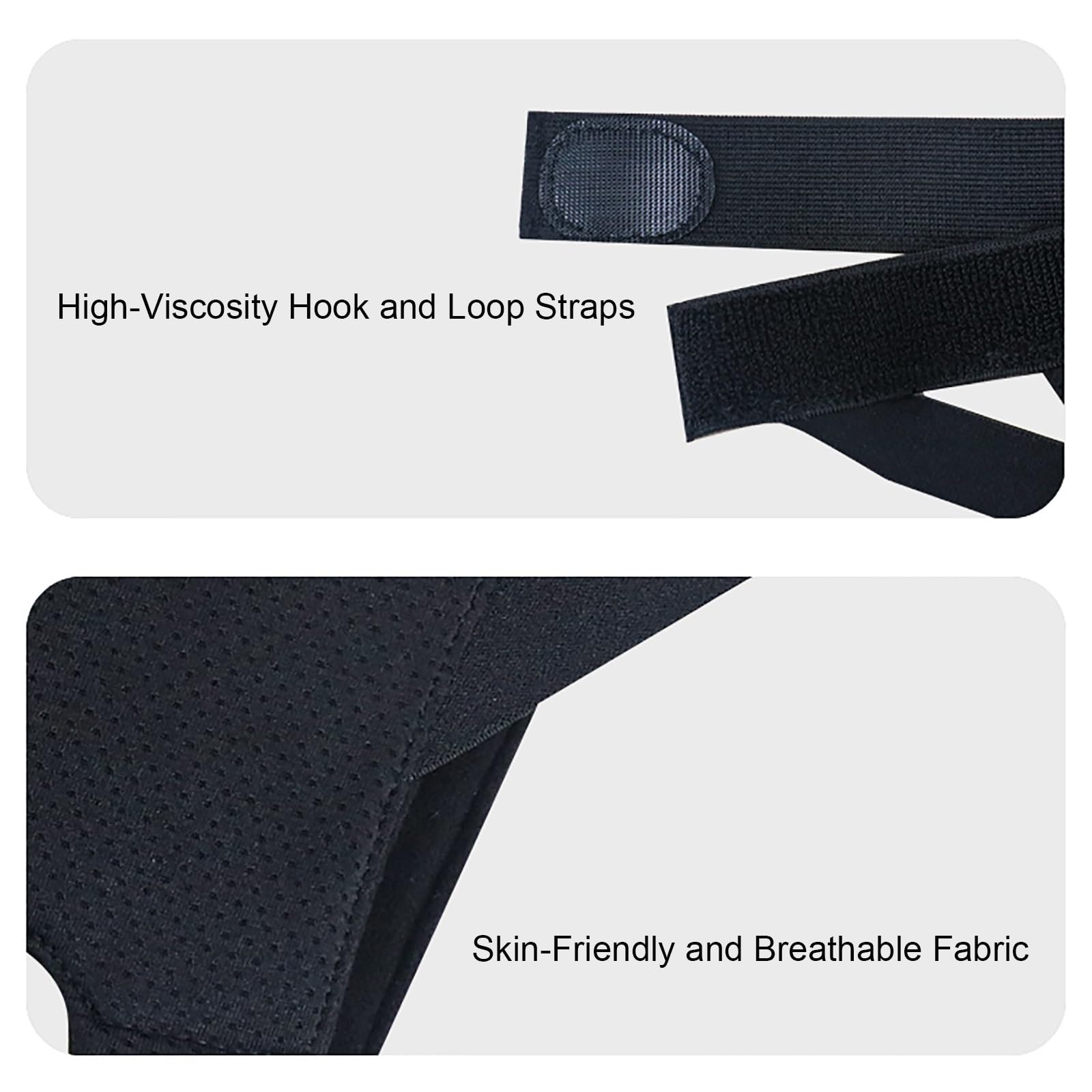 Bruchband Leistenbruch, Leistenbruchgürtel für Männer und Frauen mit Abnehmbarem Kompressionspolster und Verstellbaren HüFtgurten, Leistenbruch Slip Herren, Einseitig und Beidseitig(Black,Medium)