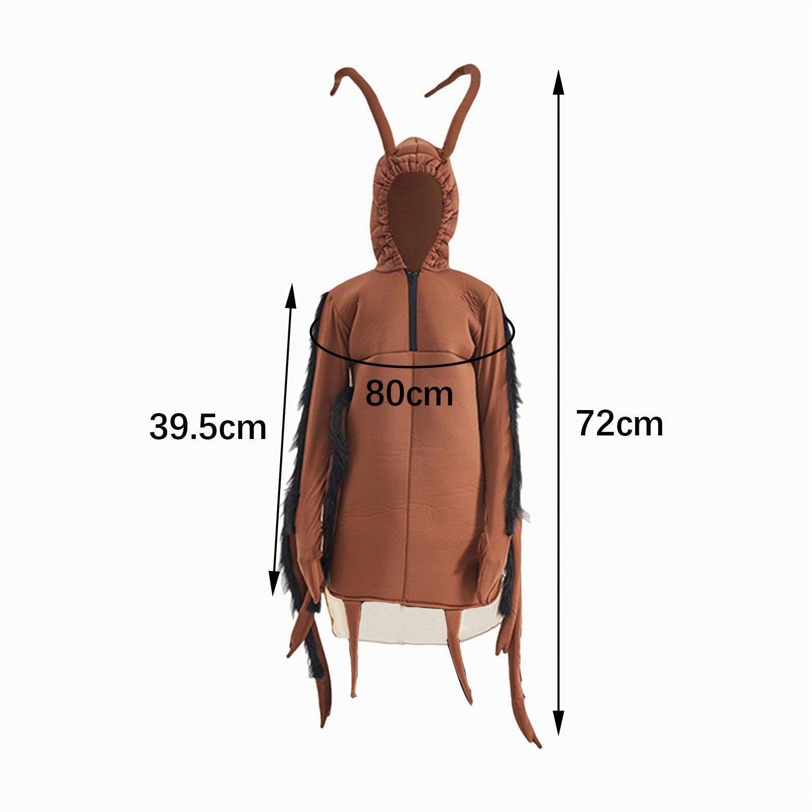 Perfeclan Disfraz de cucaracha para niños, Divertido Disfraz de Cosplay para el Festival de Carnaval de máscaras