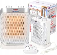 Dedra kerámia ventilátoros fűtőtest 1500W fehér, 3 fokozat, termosztát, kompakt 2