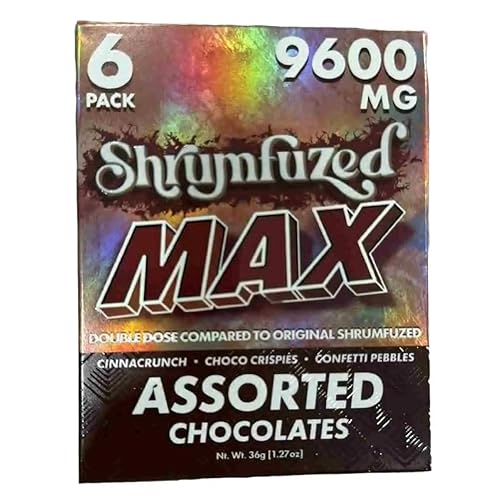 Shrumfuzed - Gomitas nootrópicas propietarias de MAX 9600 mg  Mezcla de hongos nootrópicos de melena de león, reishi, chaga y cordycep (6,