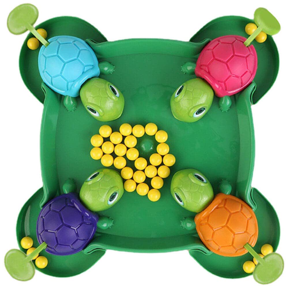 Alipis Turtle Board Game: Hungry Board Game for Kids - Table Bean Chessboard Pre-School Early Educational Toys for 4-2 Players, Ages 2+