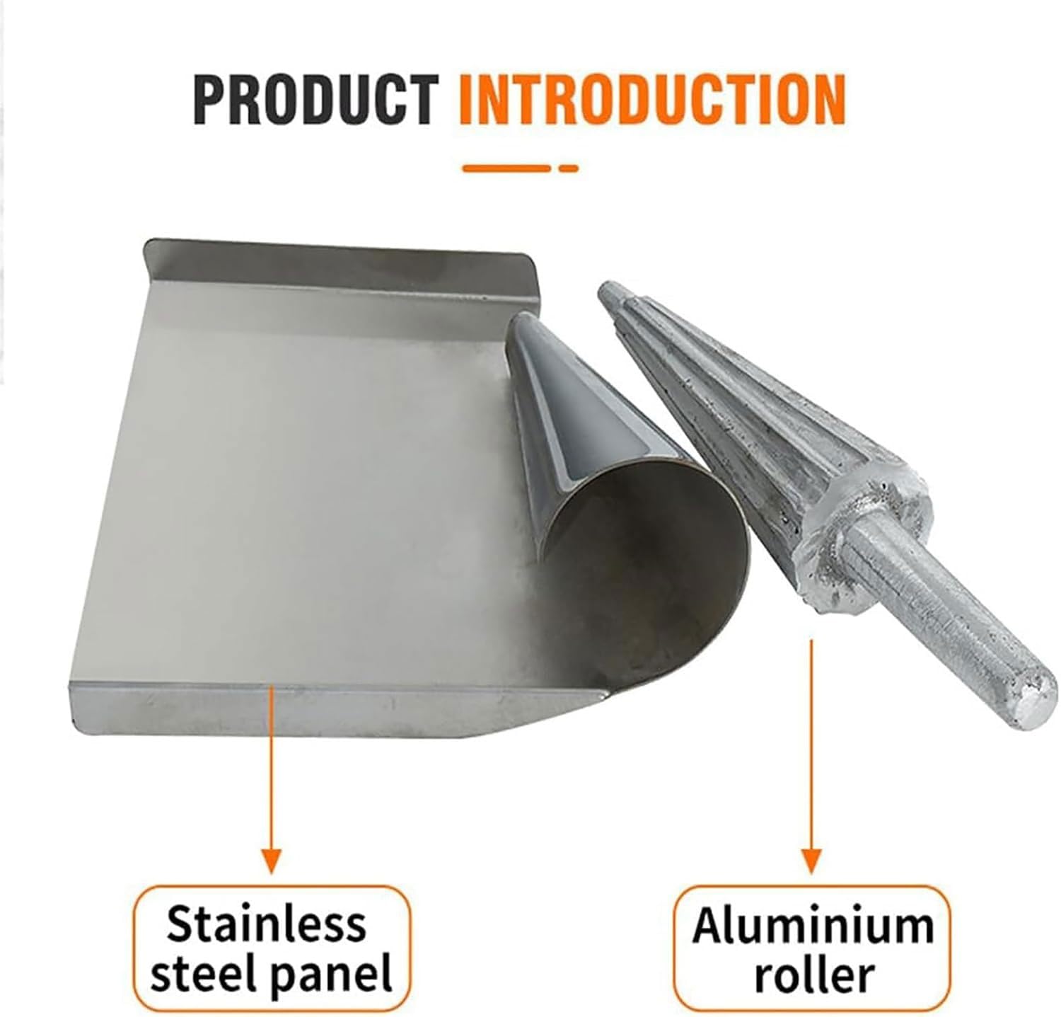 Rodillo de cono de helado de acero inoxidable, herramienta moldeadora de conos de gofres antiadherente, aluminio fundido resistente, para hacer huevos caseros