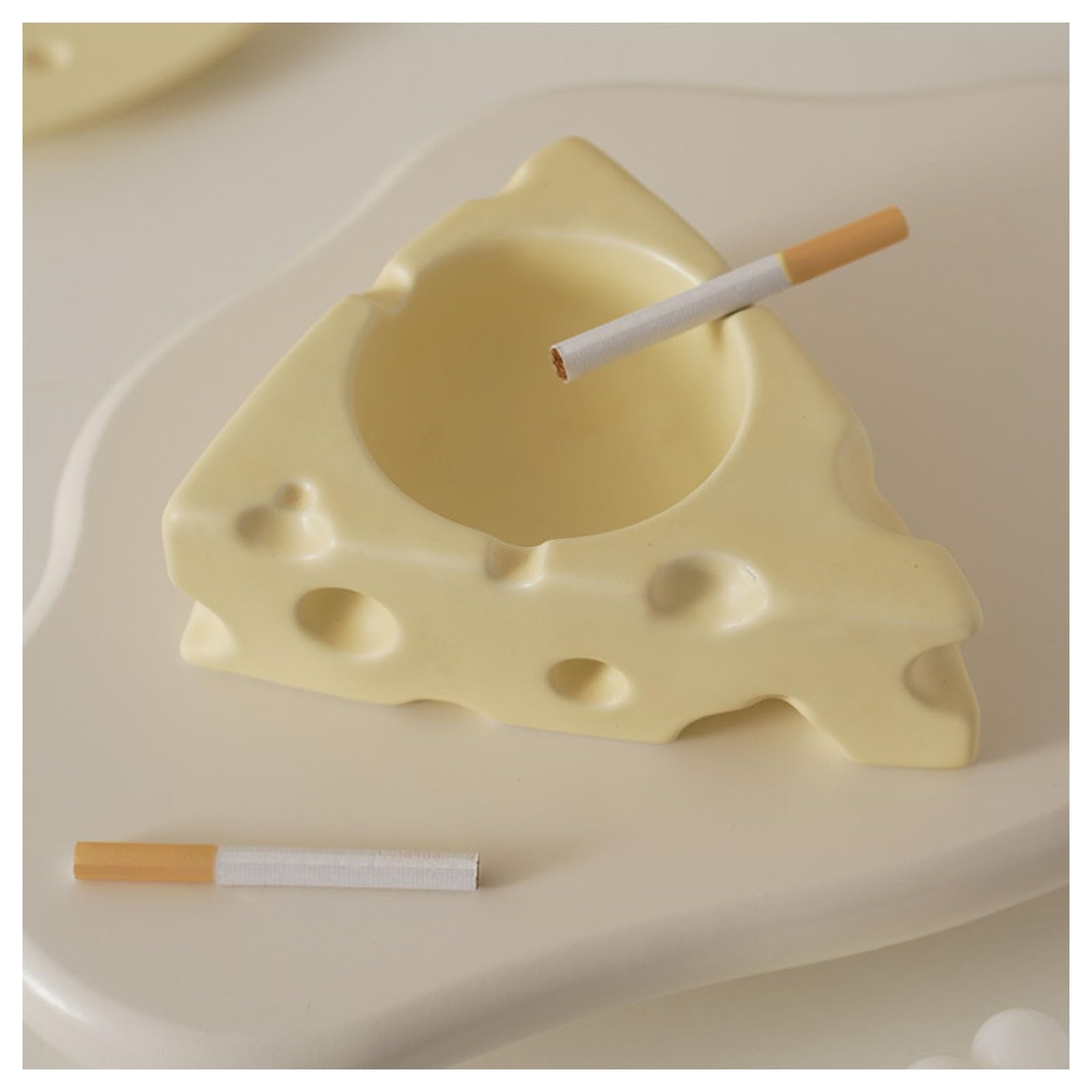 Posacenere da tavolo in ceramica, posacenere decorativo creativo per sigarette e sigari, accessorio per la casa alla moda