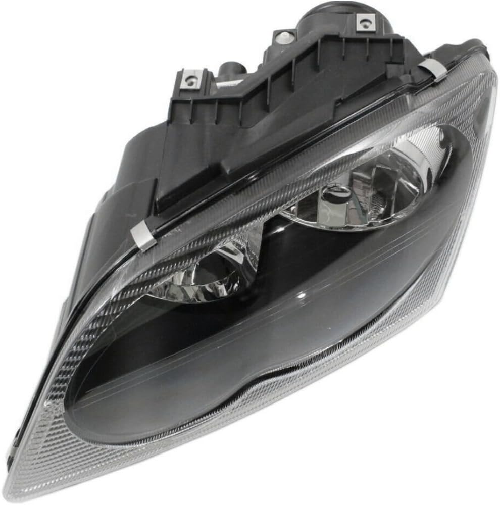 Headlights Headlamps Left & Right Pair Set for Chrysler for Pacifica Base/Equipada/Limited 05-06 with Bulbs Assembly Clear Lens-Part Name 14877402 4857850AE-PFM
