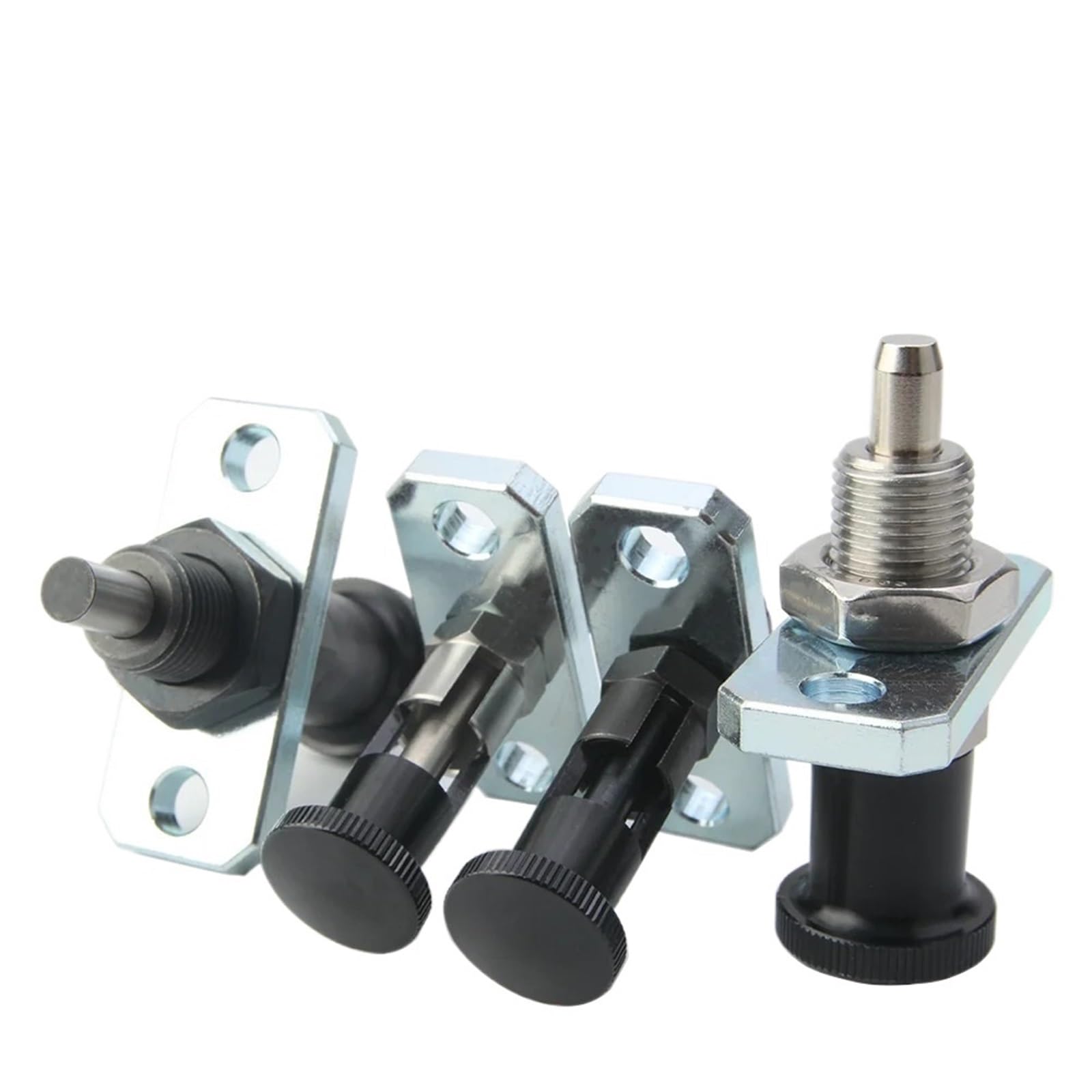 Émbolos de indexación M8 M16 con bridas de acero inoxidable/acero al carbono tipo de retorno/émbolo con resorte autoblocante 1 Uds(YK242-BNK,M8L)