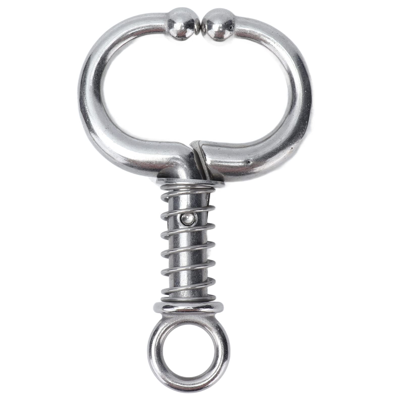 QANYEGN Cattle Nose Rings, Stainless Steel Cattle Nose Clamp, Cow Nose Clip, Spring Type Bull Cow for Farm Use (Small)