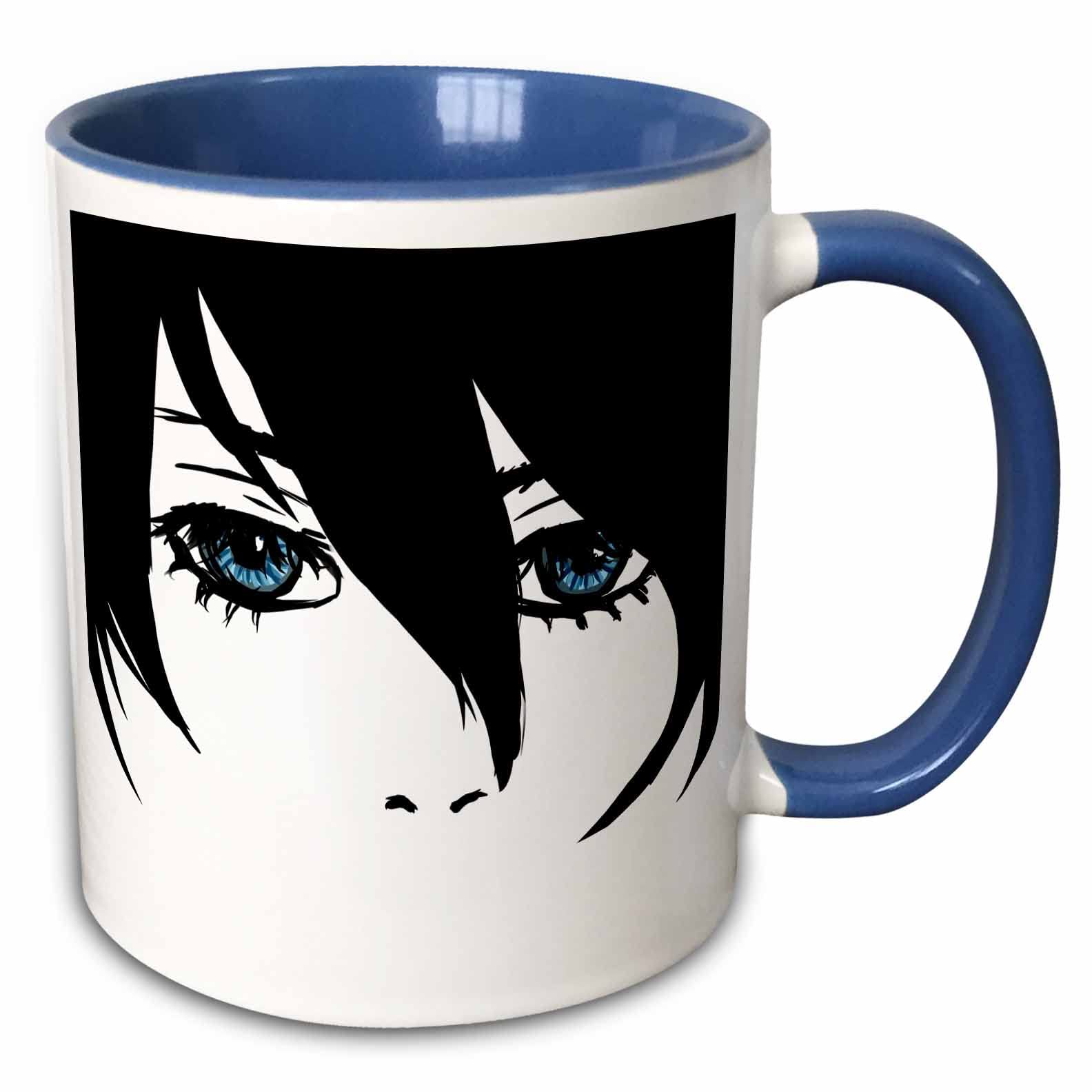 3dRose PS Creations - Michaels Secret Anime Face - Connie Ashlyn Art - Mugs (mug_108592_6)