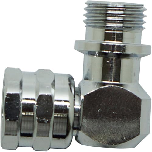 Snorkel Master Scuba Choice Adaptador giratorio de 90 grados UNF para manguera reguladora LP, 2 pulgadas x 9/16 pulgadas - 18 pulgadas