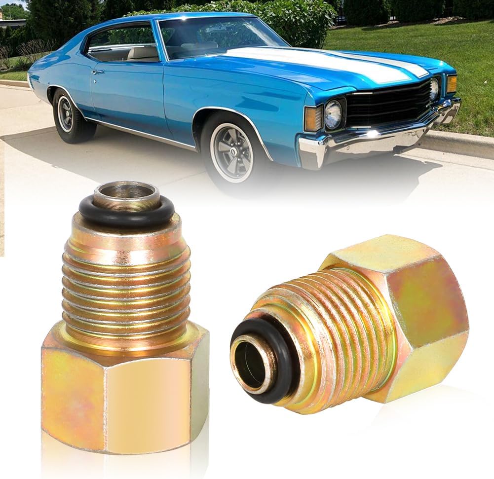 WIKIBB LS Swap Parts Power Steering Line Adapter Fitting Carbon Steel