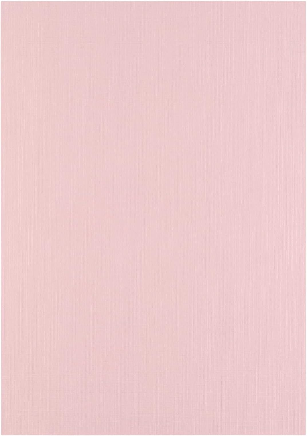Florence Linen Cardstock A4 Pink (Rose) - 10 Sheets of 250 GSM Coloured Paper - Card Making Supplies for Scrapbooking and Other Crafts