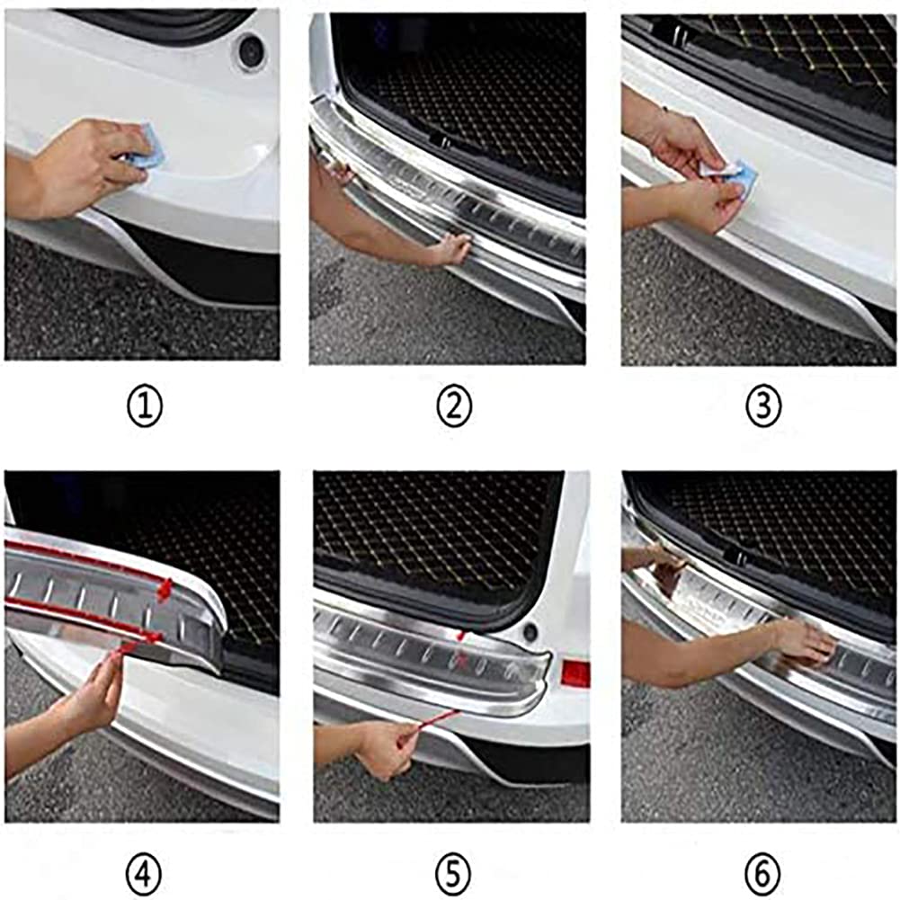 DYTWXG Protection de Pare-Chocs arrière en Acier Inoxydable pour Mazda 3 M3 Axela 2019 2020, Protections de Pare-Chocs de Voiture Anti-Rayures
