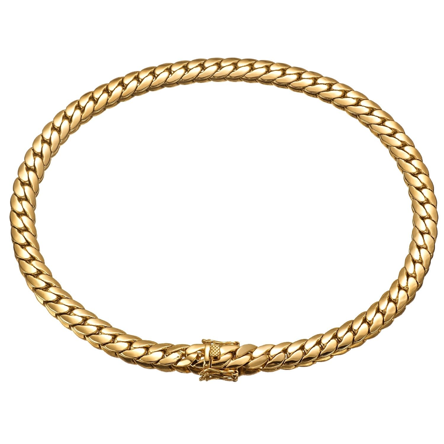 Cuban Horseshoe 18K Gold Bracelet