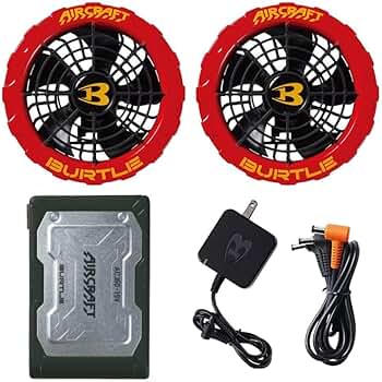 BURTLE ファンユニット& バッテリーセット Amazon.co.jp: BURTLE バッテリー ファン ユニット 2点 セット AC360