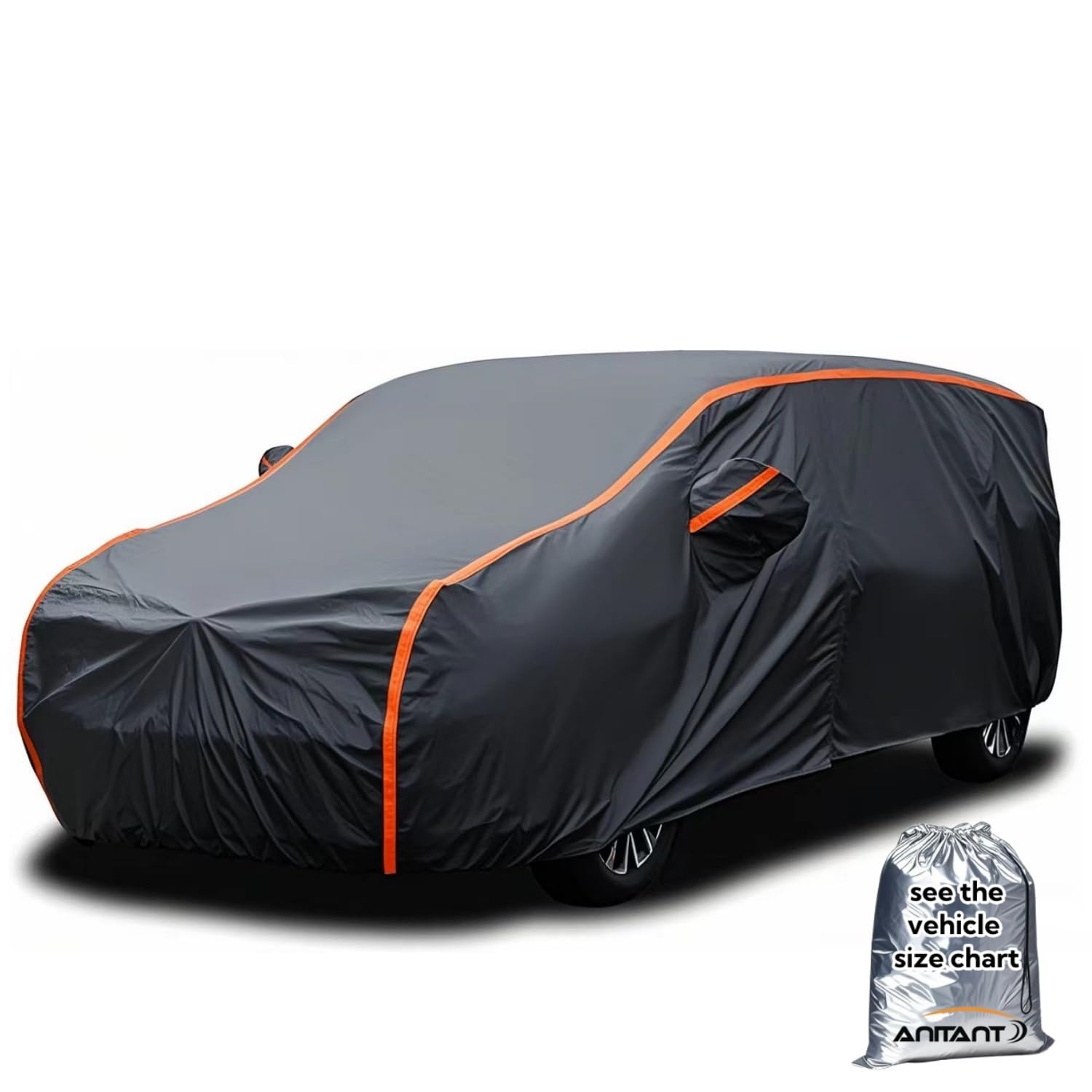 ANITANT Super Lightweight Mini Van Cover Large Car Cover Waterproof All Weather Rain UV Protection Full Exterior Covers
