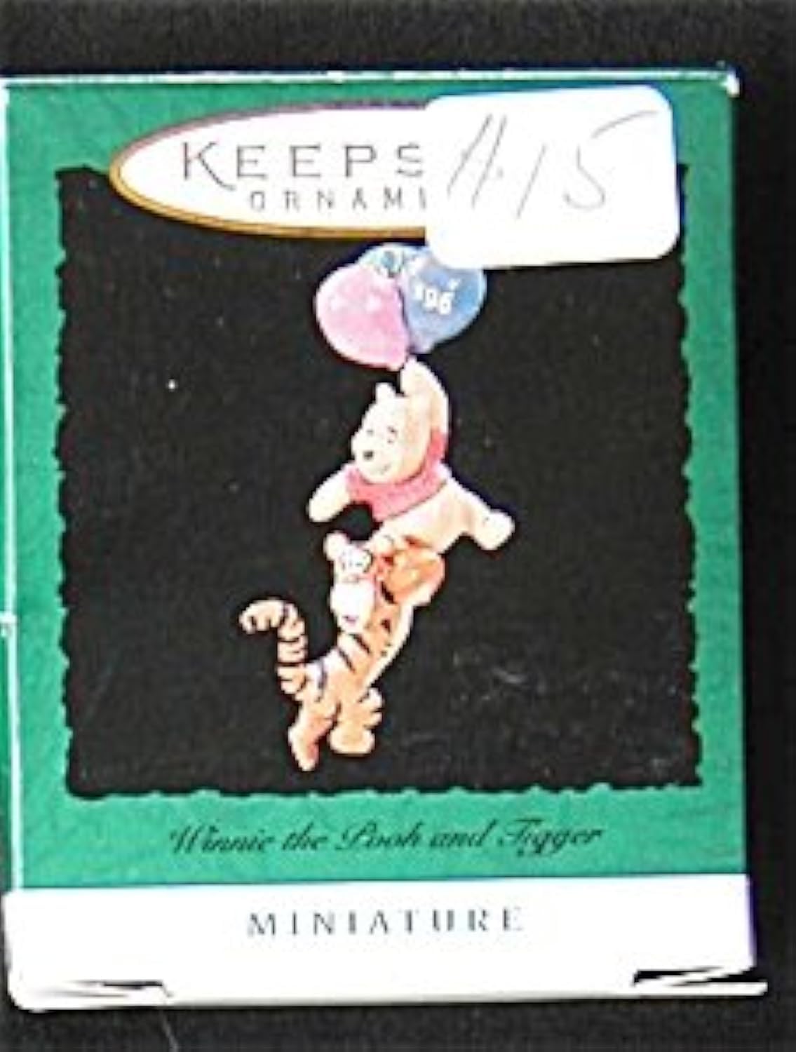 Hallmark Keepsake Ornament - Winnie the Pooh and Tigger 1996 Miniature Ornament (QXM4044)