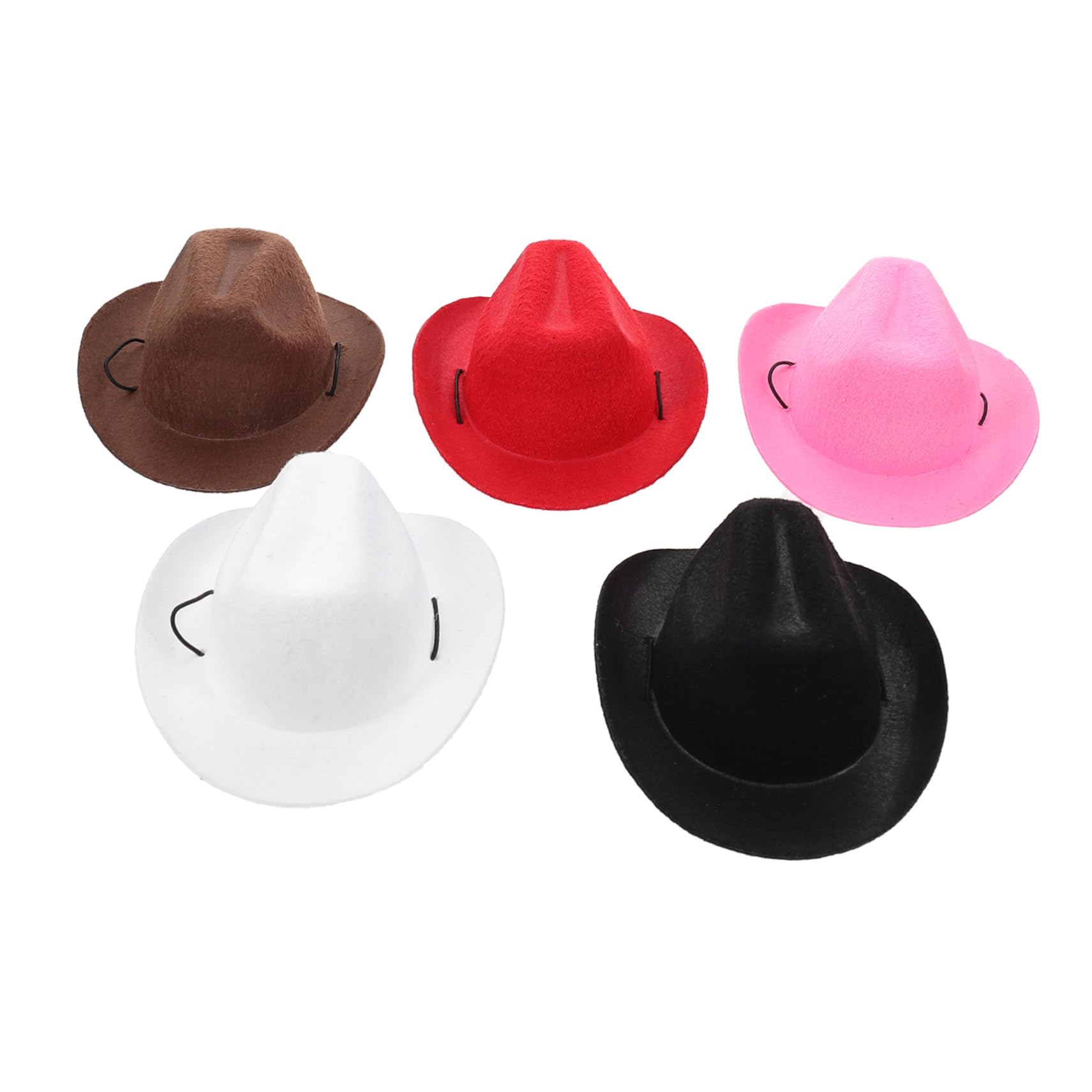 Happyyami 5Pcs Festival Dog Hats for Cats Dogs Wear Resistant Puppy Accessory Random Colors for Parties Photos Creative Pet Costumes for Memorable Moments